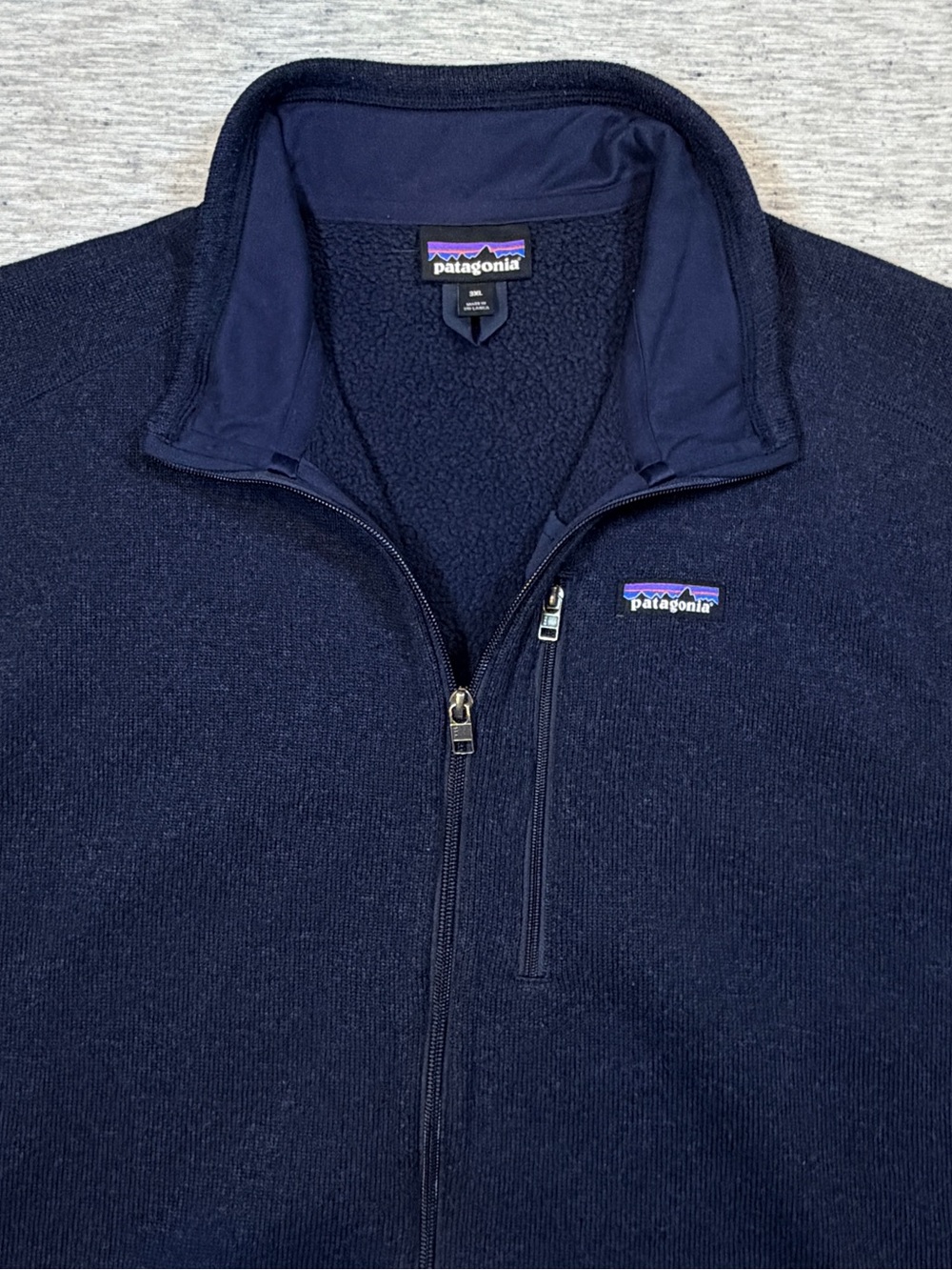 Patagonia Mens Better Sweater Vest Navy Blue Size 3XL